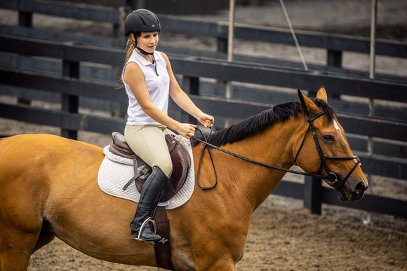 Sasha Behrens Horseback riding BH-64