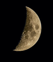 Moon - Waxing Crescent over NYC