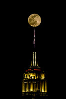 Empire State Building  full moon-71