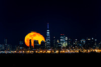 Moon Behind Freedom Tower-172