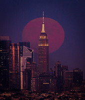 Fulll Moon over Empire State Building-15-2