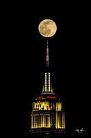 Empire State Building  full moon-71